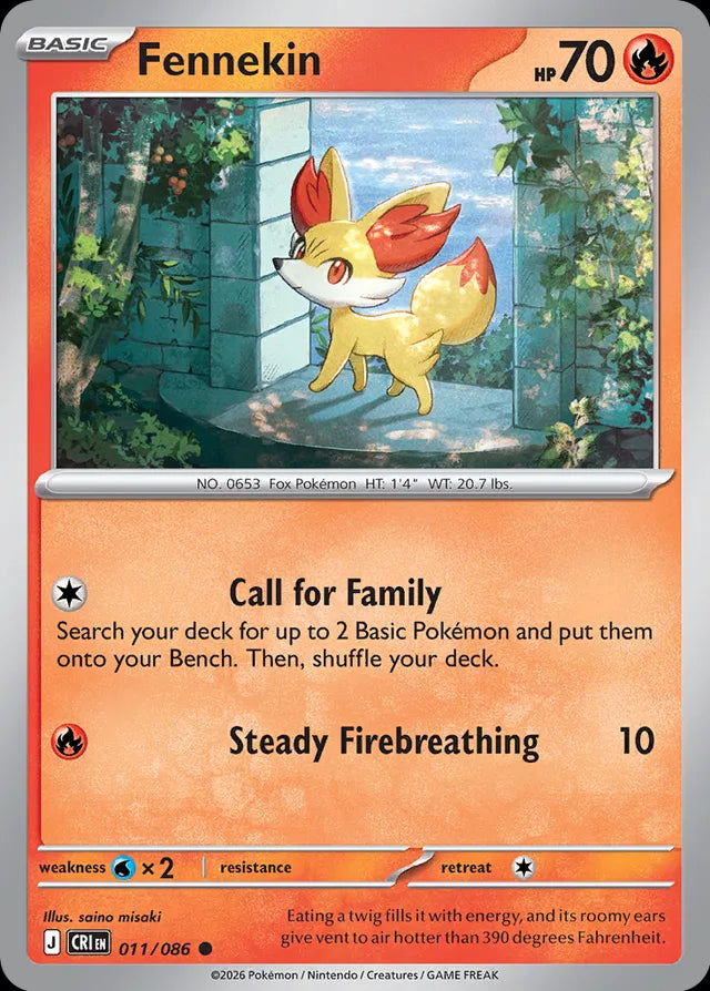 Chaos Rising Fennekin #011/86